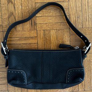 Black Leather Small Coach Bag. Perfect condition.